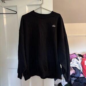ALO Yoga Black Accolade Crewneck